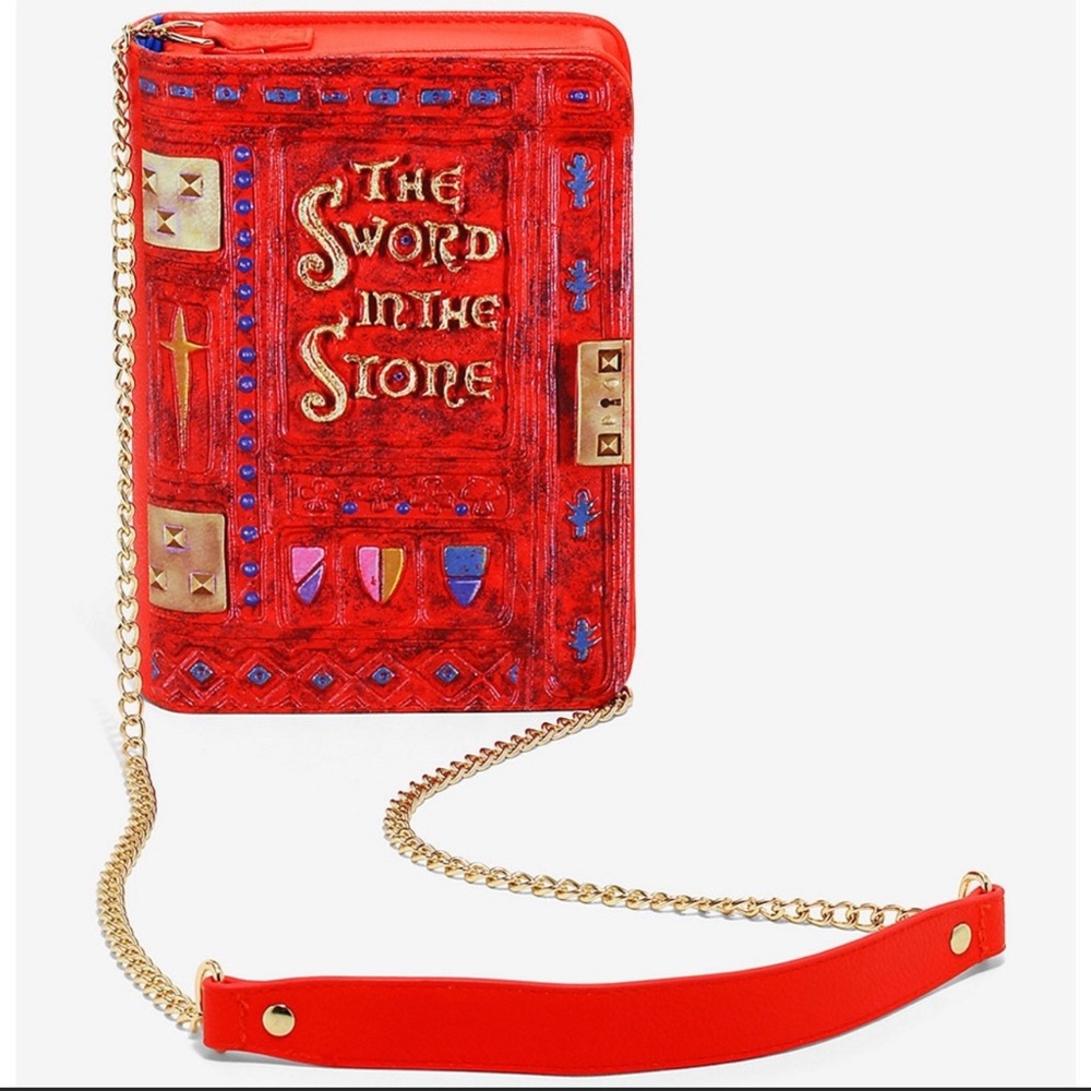 LOUNGEFLY DISNEY SWORD IN THE STONE SHOULDER BAG